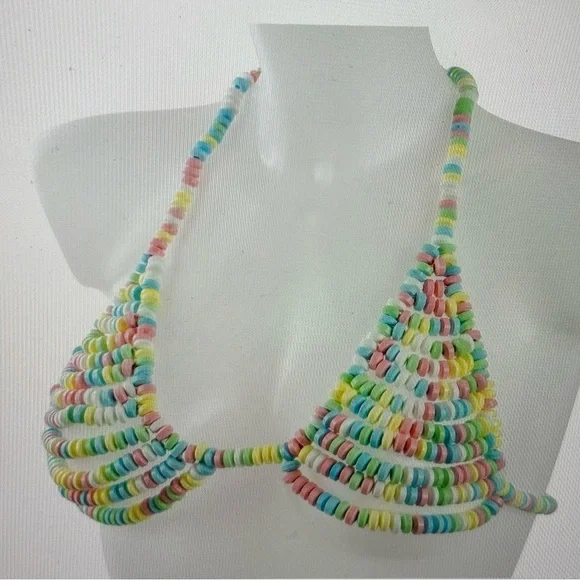 Candy Bra with Multicolor Design - Picture 2 of 4